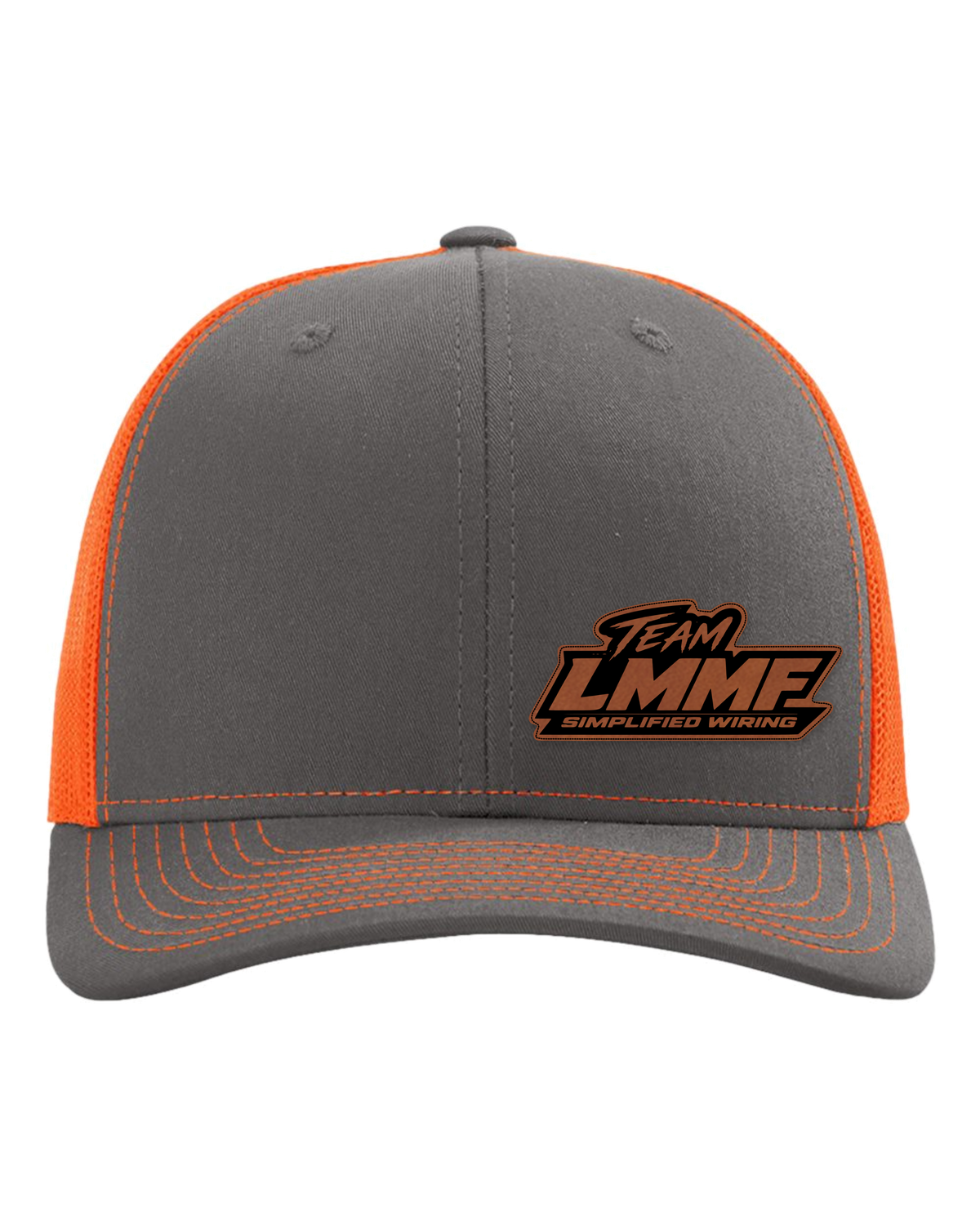 06-richardson-112-trucker-cap-charcoal-neon-orange LEATHER