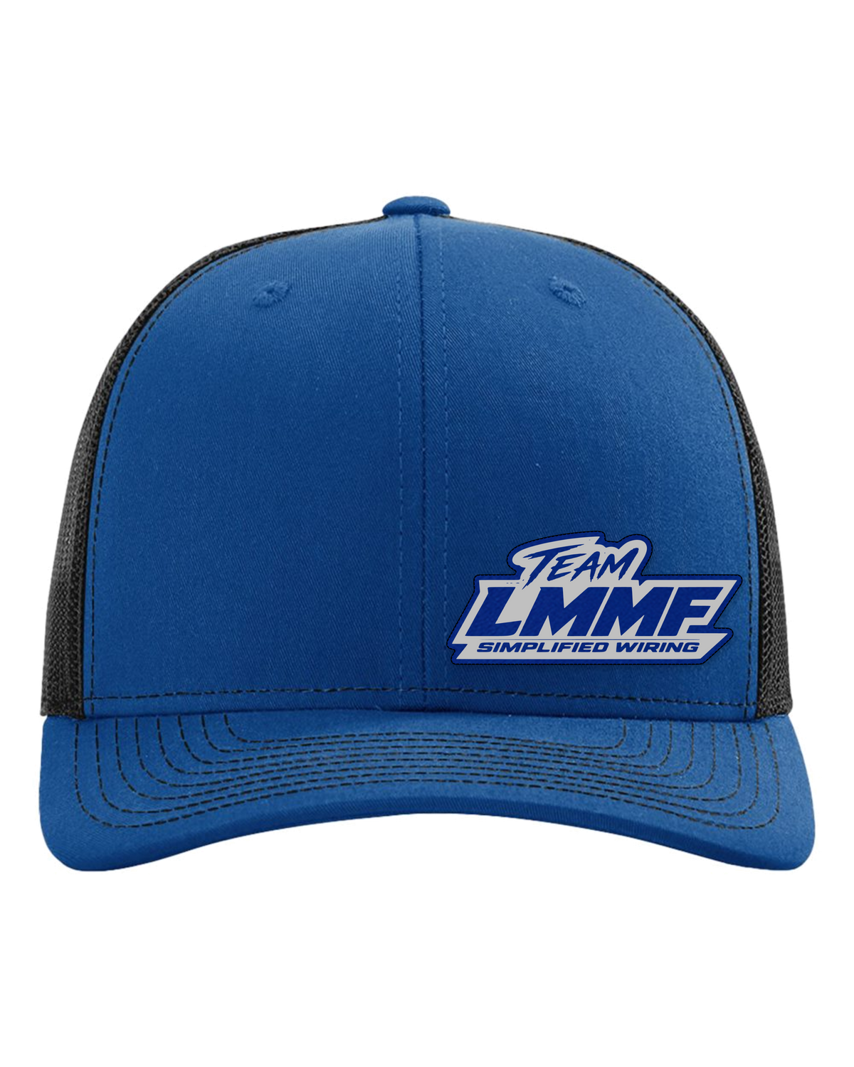 06-richardson-112-trucker-cap-royal-black BLUE LEATHER