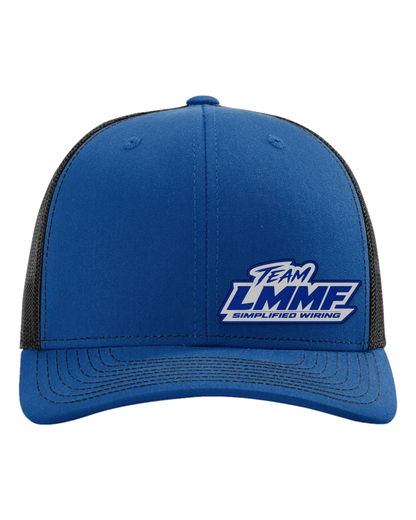 06-richardson-112-trucker-cap-royal-black BLUE LEATHER