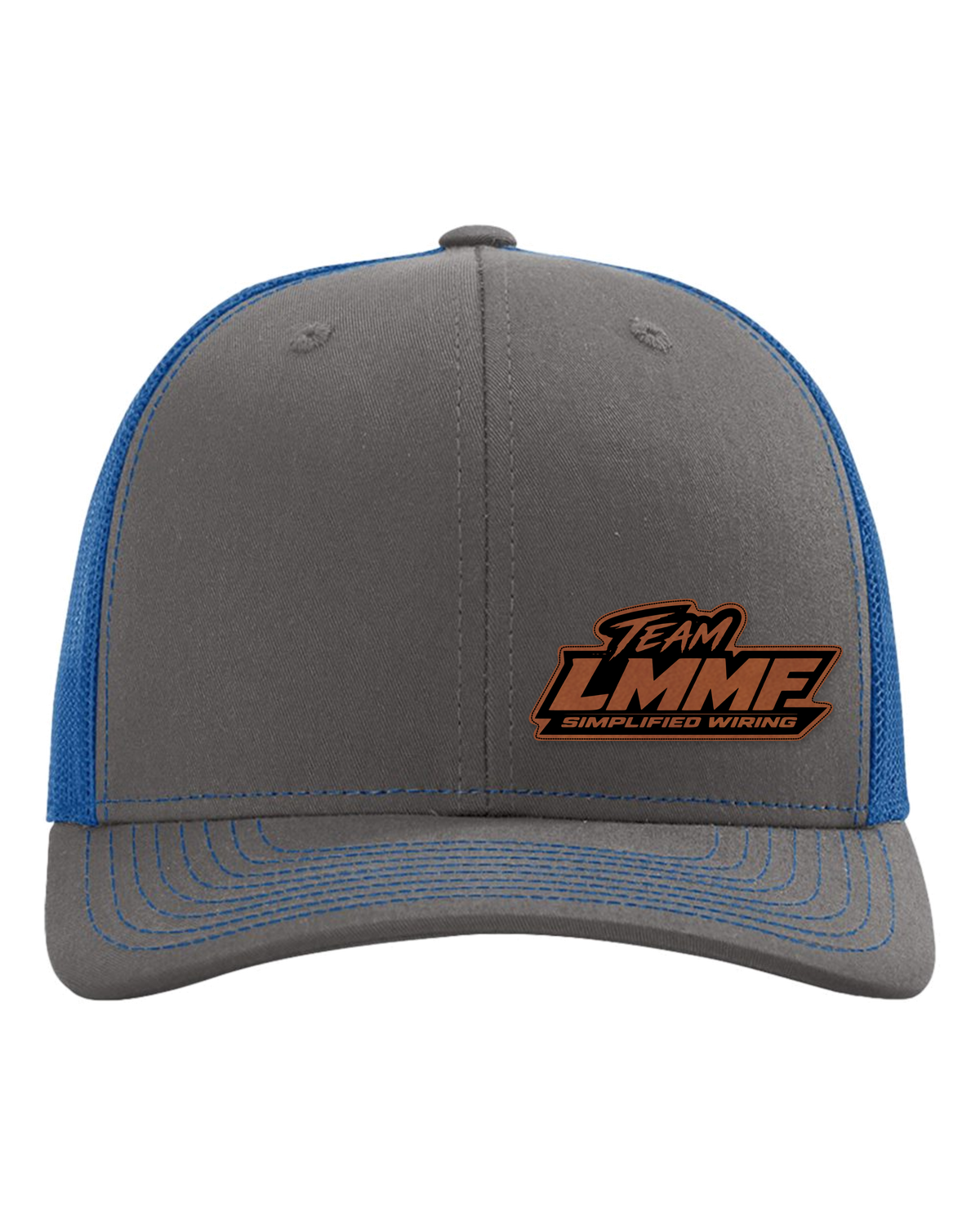 07-richardson-112-trucker-cap-charcoal-royal LEATHER