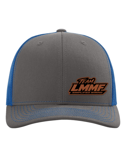 07-richardson-112-trucker-cap-charcoal-royal LEATHER