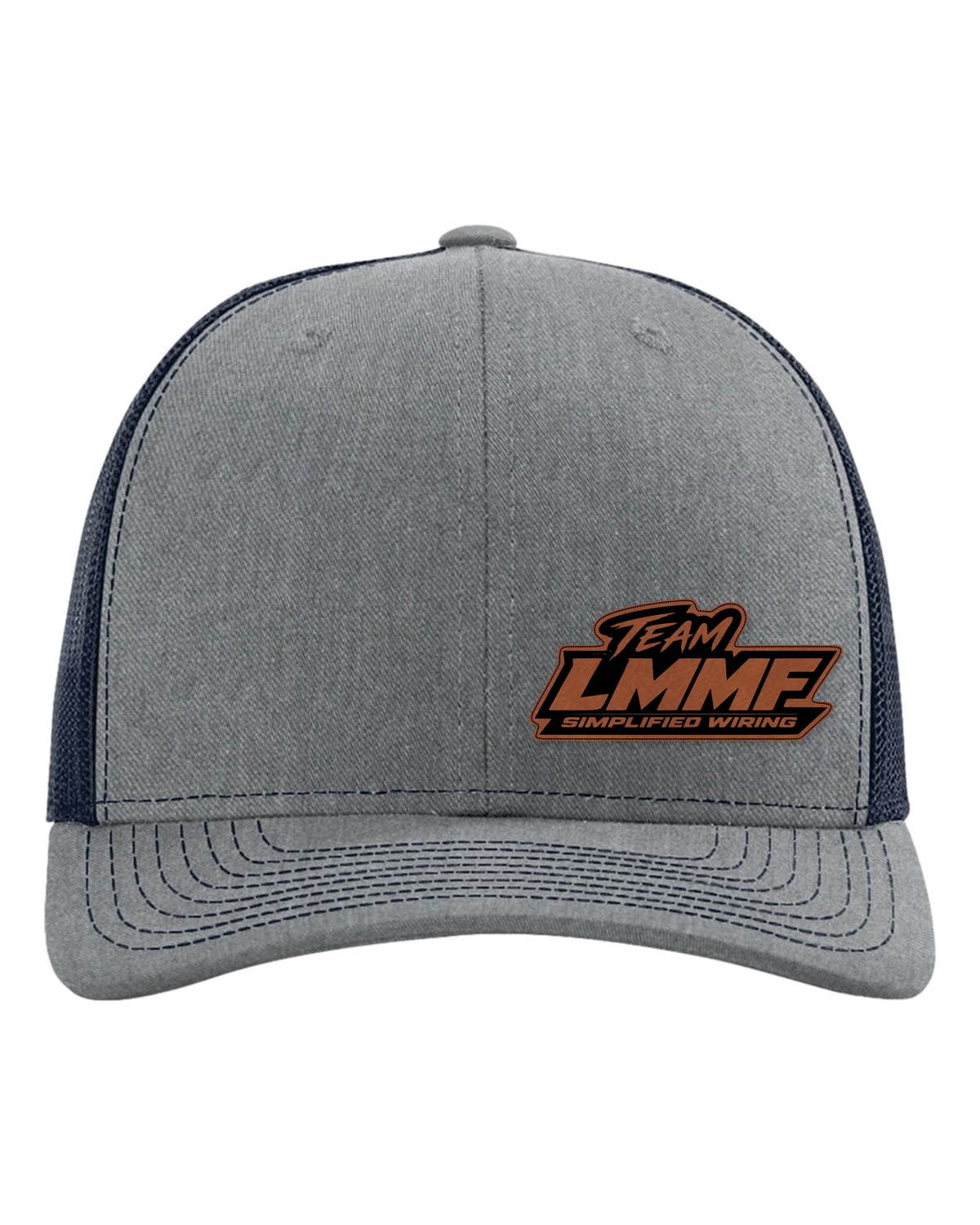 10-richardson-112-trucker-cap-heather-grey-navy LEATHER