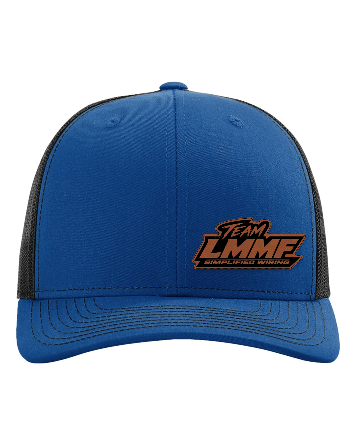 11-richardson-112-trucker-cap-royal-black LEATHER