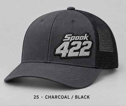 Team Spook 422 hat — Design 25 charcoal black
