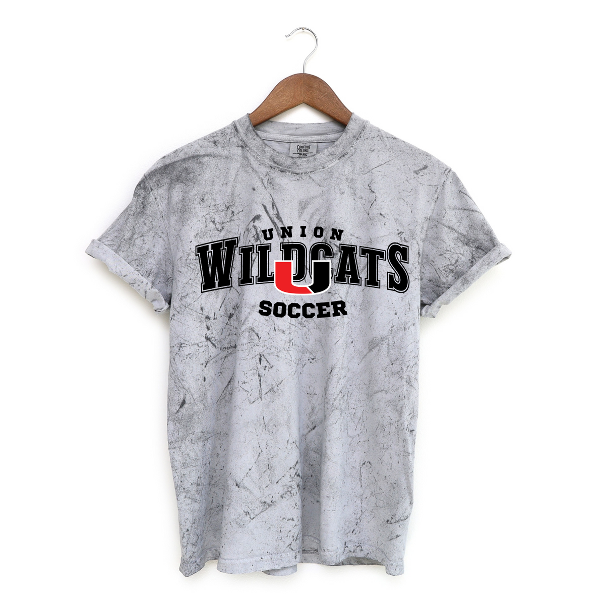 Union Wildcats Soccer Comfort Colors T-Shirt – Smoke